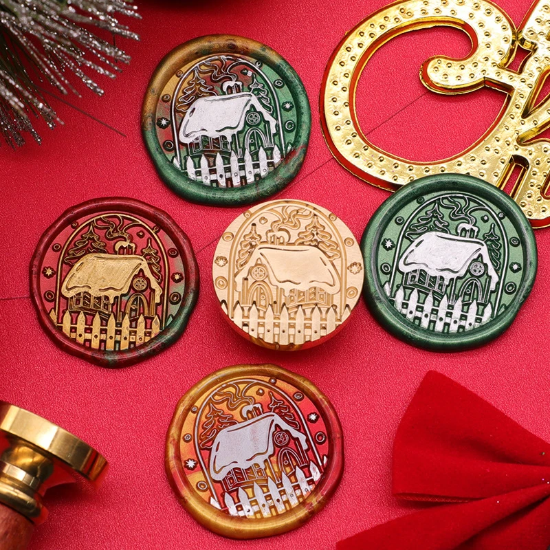 Рождественский сургучный штамп винтажный головка для рождественского подарка