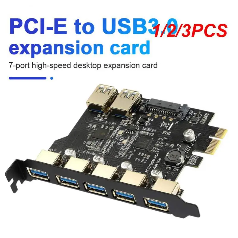 

1/2/3 шт. новая PCIE USB 1X к 2Type-C плата расширения 3 USB3.0 Type-C адаптер PCI Express x16 слот SATA 8/10 Pin для Windows 7/