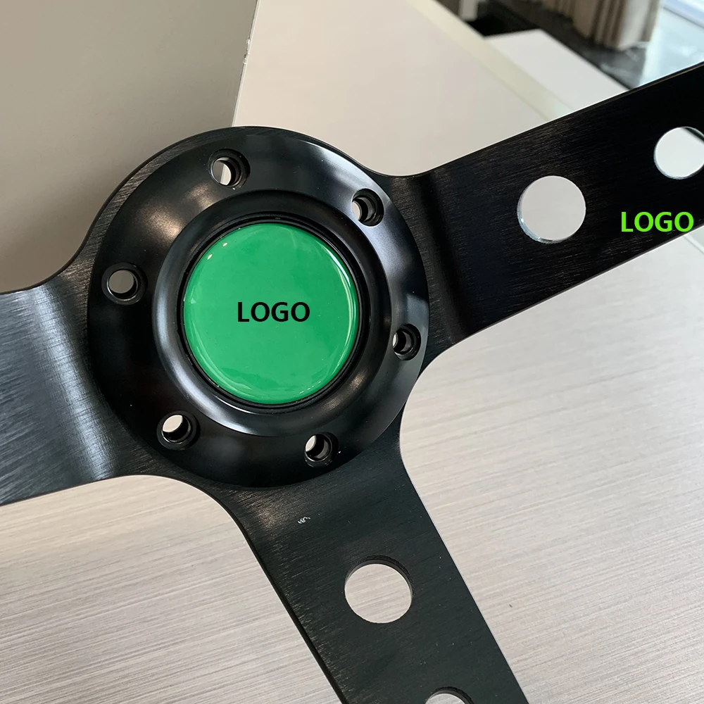 14 дюймовое рулевое колесо универсальное кожаное для спортивного автомобиля JDM