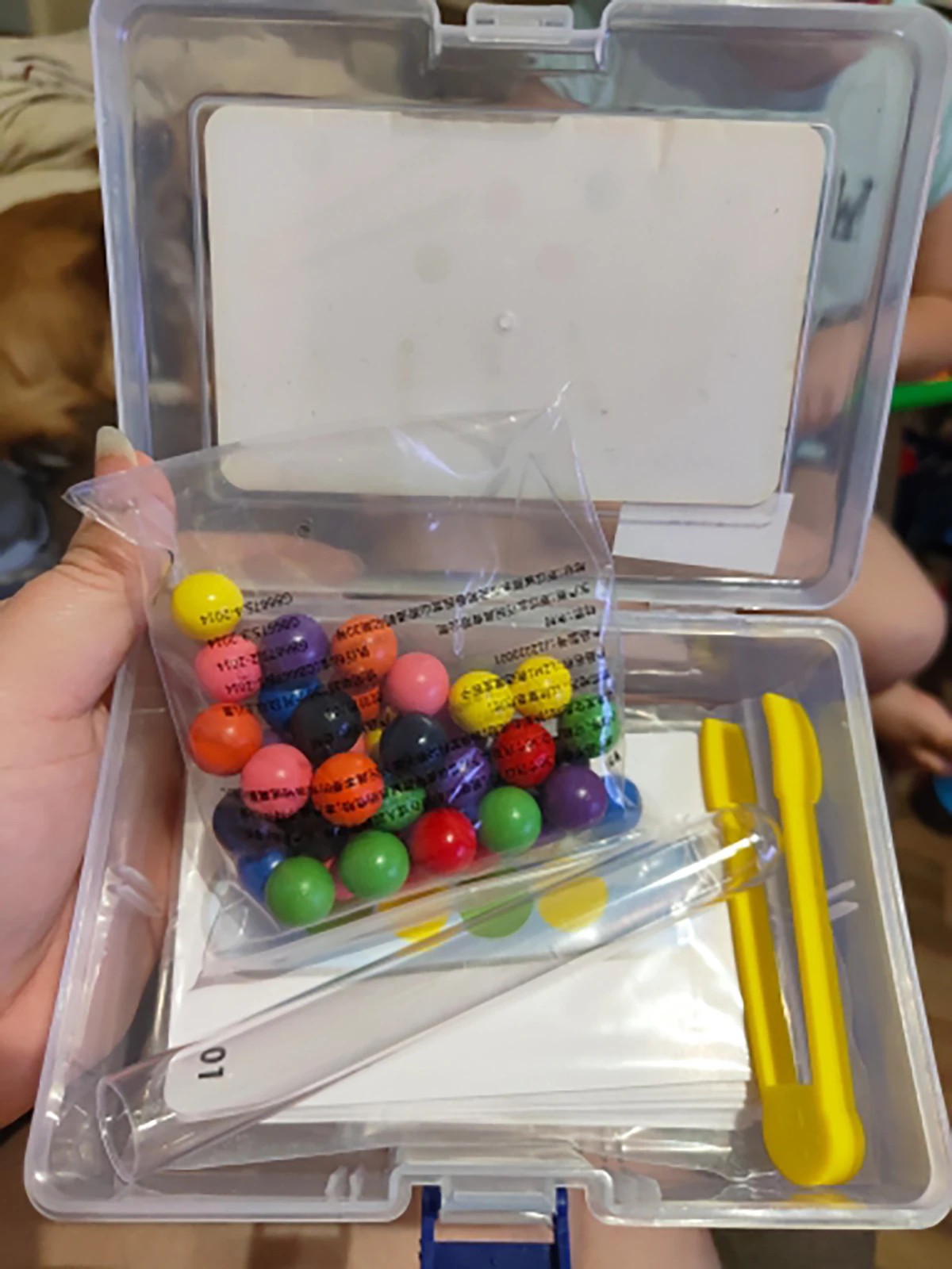 

Clip Beads Test Tube Toy Children logic Concentration Fine Motor Training Game Montessori Teaching Aids Educational Toy for Kids