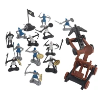 15 pieces ancient soldier model warriors sword and shield army mini medieval soldiers model children toy
