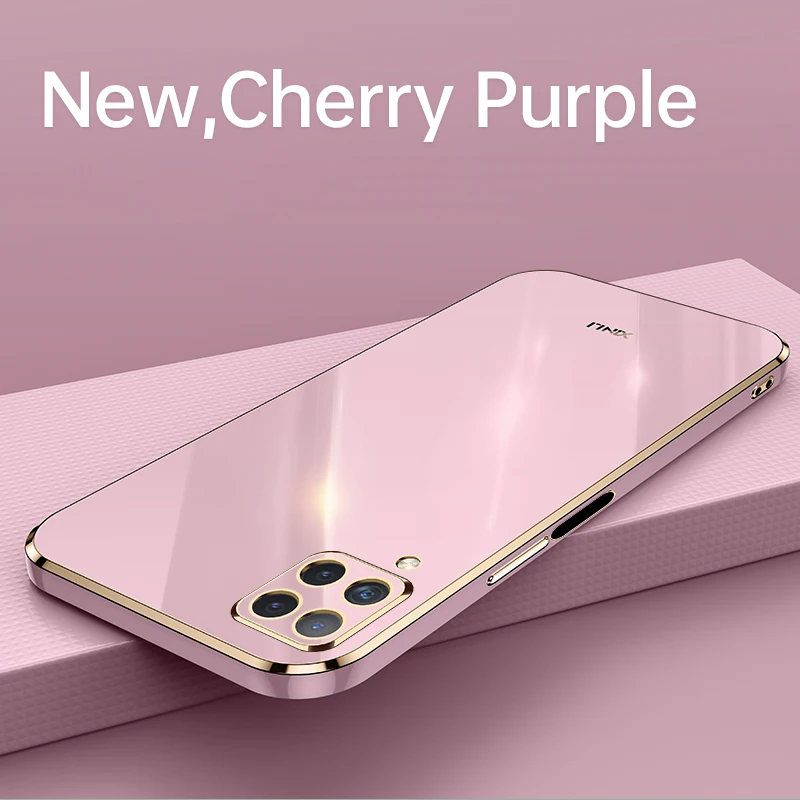 Фото Модный чехол для телефона Samsung Galaxy A22 A22S A12 F12 M12 M62 F62 M32 M53 M33 F42 4G 5G, мягкий силиконовый квадратный чехол-накладка №2