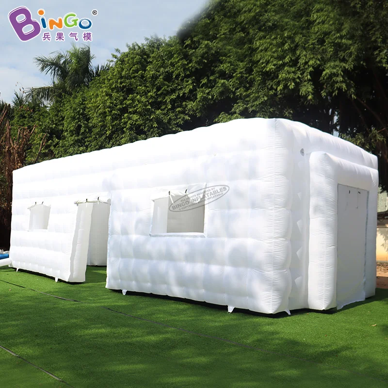 

Inflatable Camping Tent Party Marquee 10x4x3.7 Meters Large White Canopy with Doors and Windows