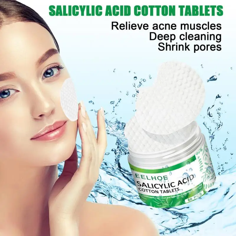 

Таблетки из хлопка с салициловой кислотой для глубокой очистки и ухода за кожей