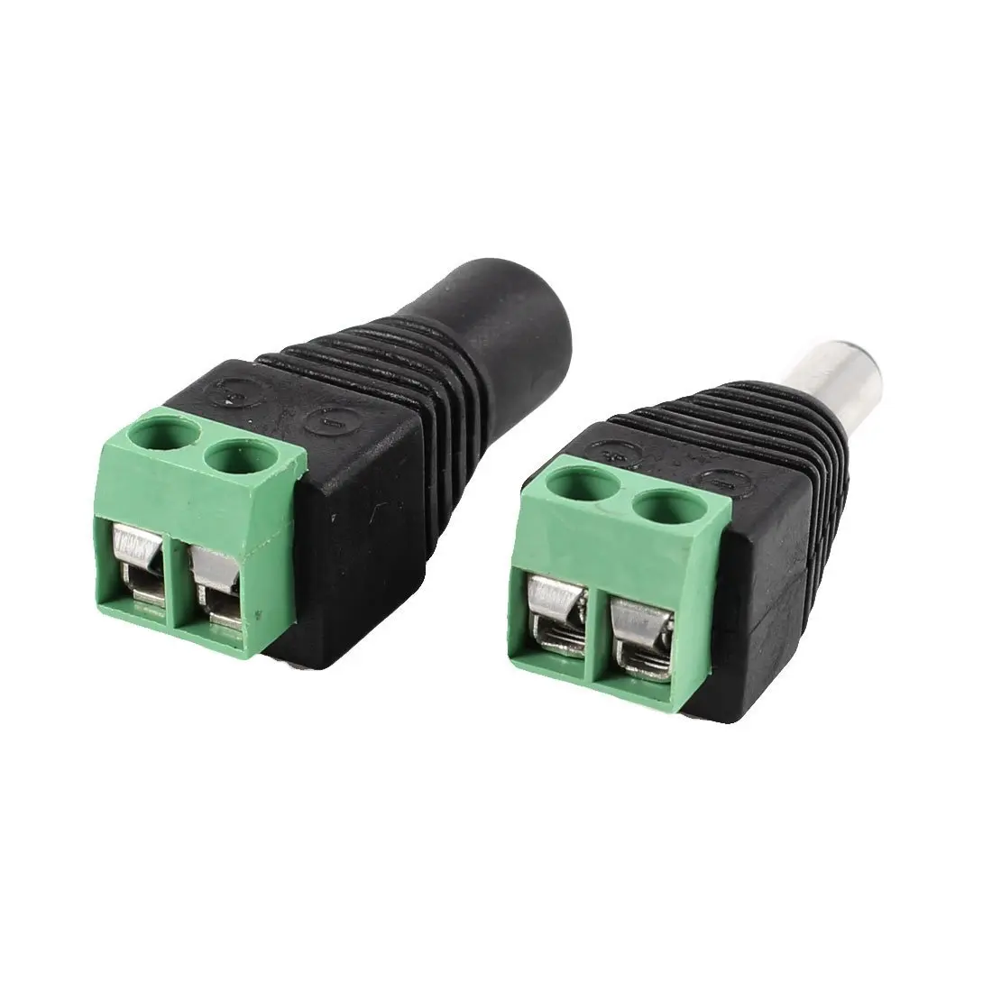 

2 plug male and female 5.5 x 2.1 mm DC jack surveillance camera EU power plug