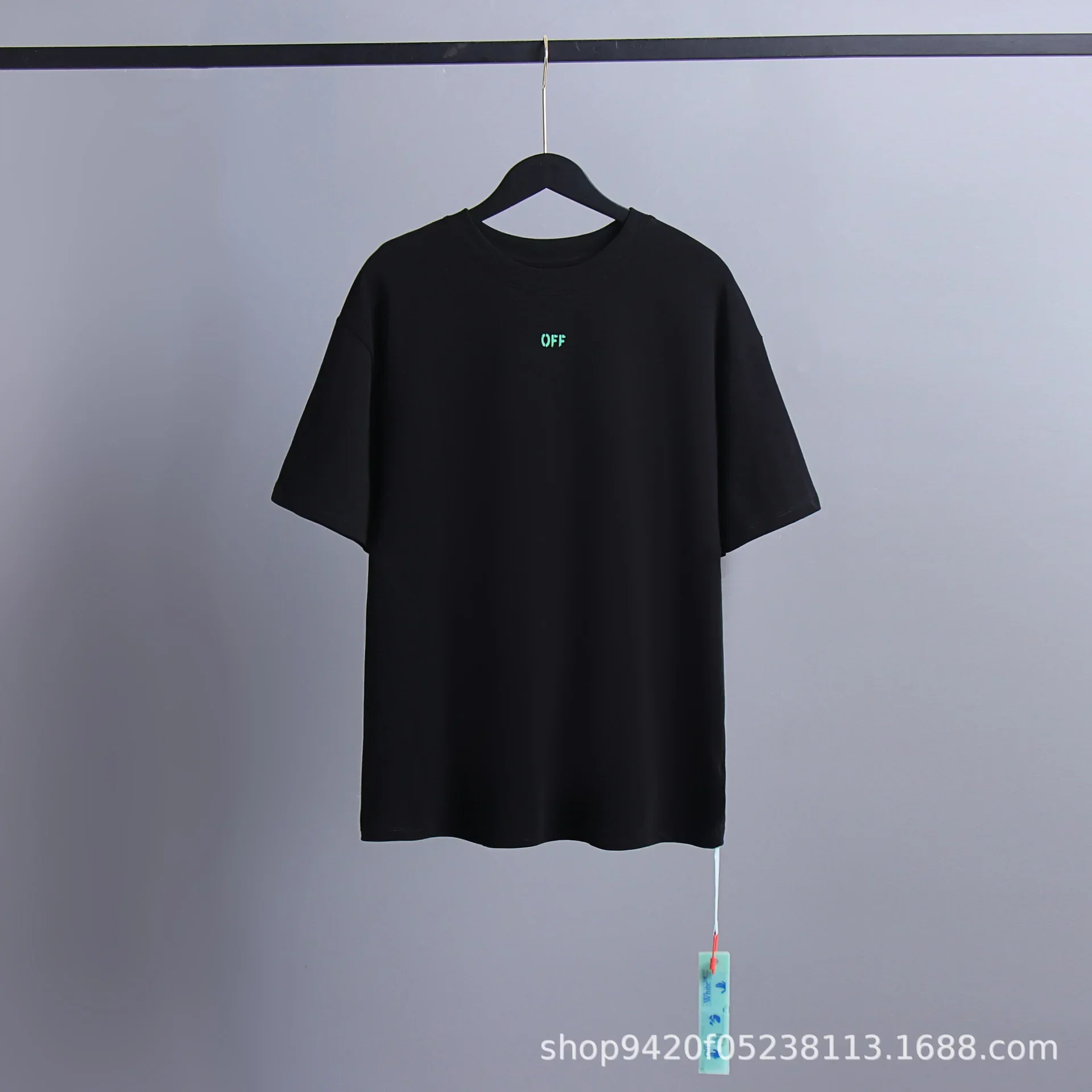 

New Off White Summer High Edition OW Green Mushroom Printed Short-sleeved T-shirts for men and women T Shirt