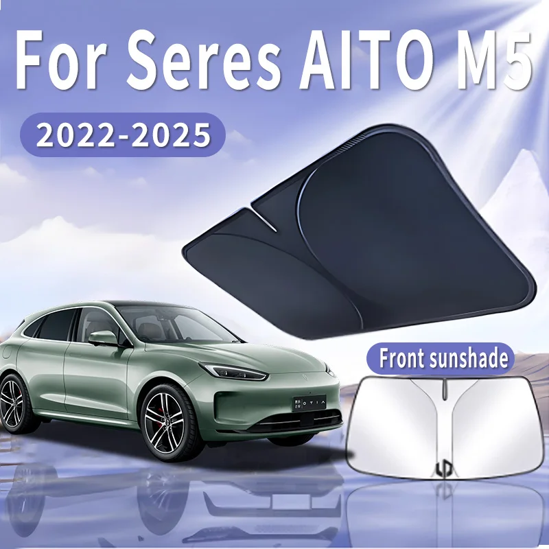 

Автомобильный солнцезащитный козырек для Seres AITO M5 2022 ~ 2025 2023 2024, солнцезащитный козырек на лобовое стекло, теплоизоляция, летнее охлаждение, автоаксессуары