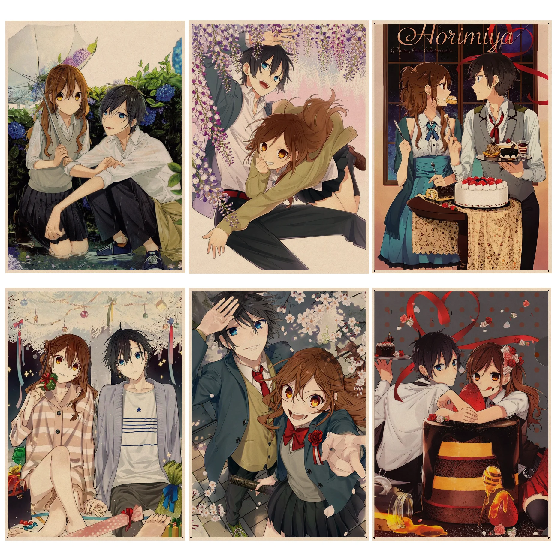 

Horimiya Anime Anime Posters For Living Room Bar Decoration Room Wall Decor