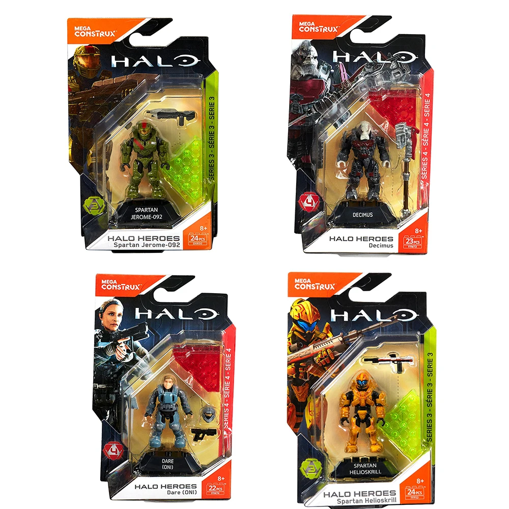Экшн-фигурка Mega Bloks Halo модели солдата игрушки мини-подвижные игры кукла сборный