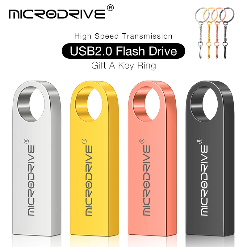 

Metal Real Capacity USB2.0 Flash Drive 64GB 128GB Pendrive 32GB 8GB 4GB High Speed USB Stick 256GB Pen Drive 16GB Flash U Disk