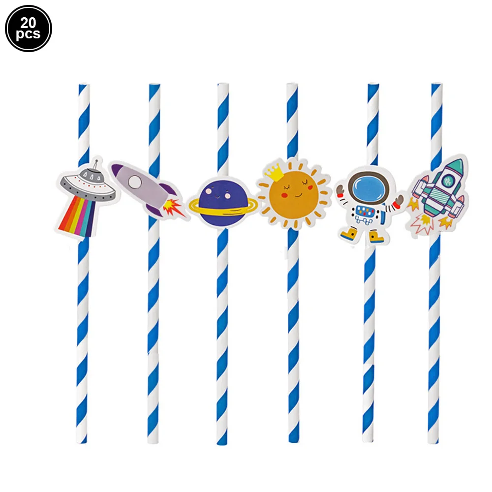 

Одноразовые космические соломинки PartiesTour 20 шт.