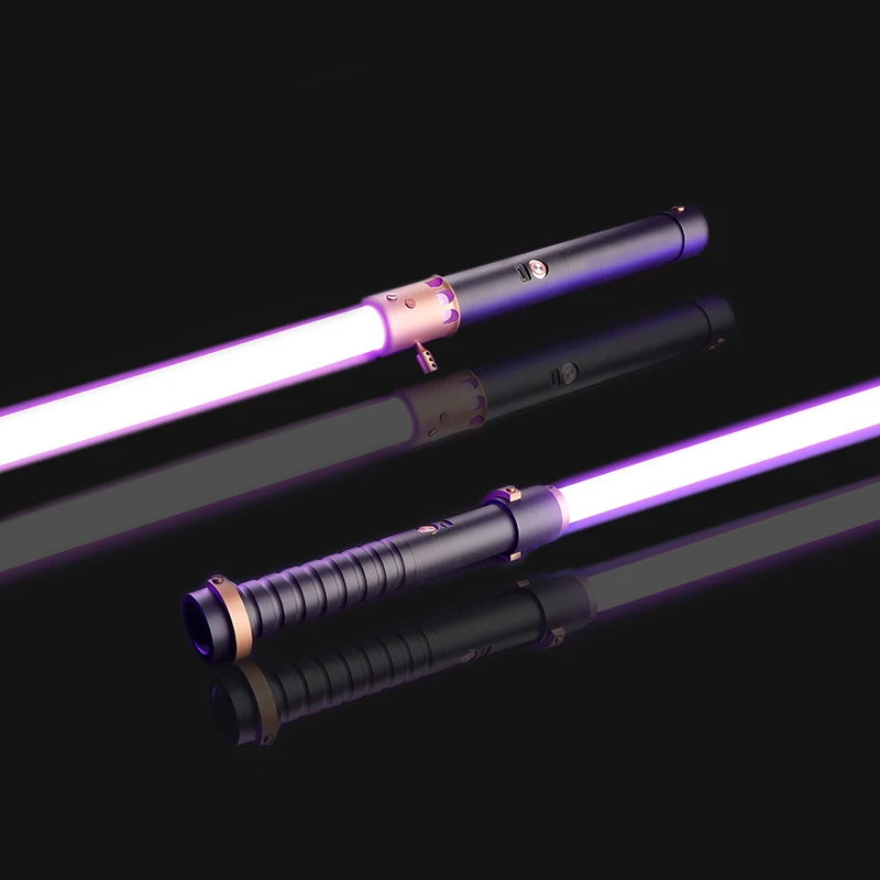 

RGB световой меч, металлический лазерный меч, оружие Rave, игрушка, 12 цветов, 12 комплектов, звуковые шрифты, сила FX FOC Blaster Espada