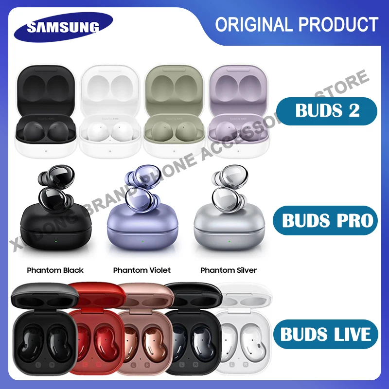 Online الأصلي سامسونج غالاكسي براعم برو براعم 2 براعم لايف براعم + بلوتوث سماعة صحيح اللاسلكية سماعات الموسيقى سماعات HK الإصدار