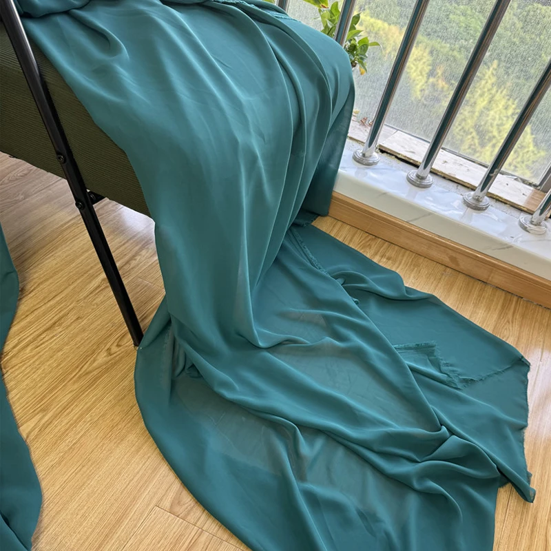 Оливковая зеленая шифоновая ткань свадебное украшение для вечеринки жоржет