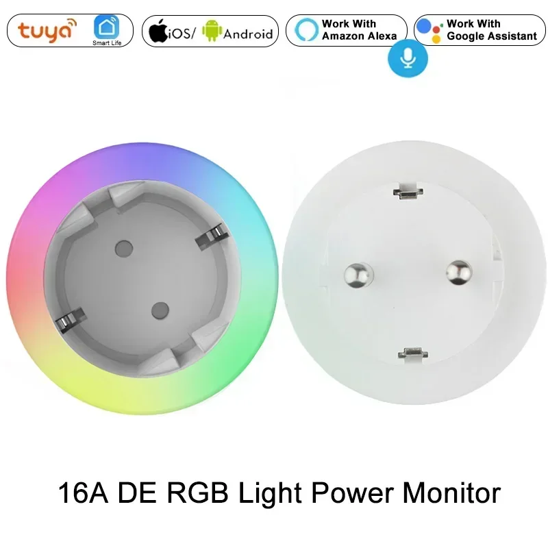 

EU US UK DE BR AU IN Wi-Fi Smart Plug Outlet Smart Life Tuya App Беспроводная розетка с дистанционным управлением Alexa Google Home No Hub