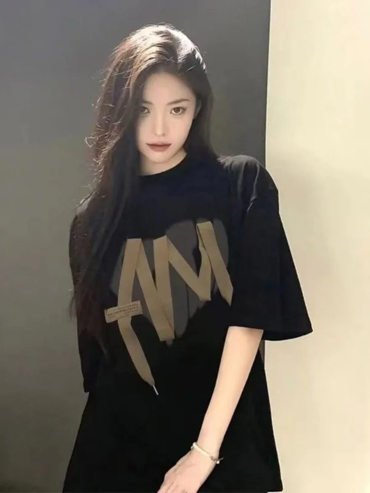 

Graphic Fashion Woman Tshirt 2023 Free Shipping Polo T-shirt for Women Anime Unique Parts Clothes Top Quality Long Female Collar