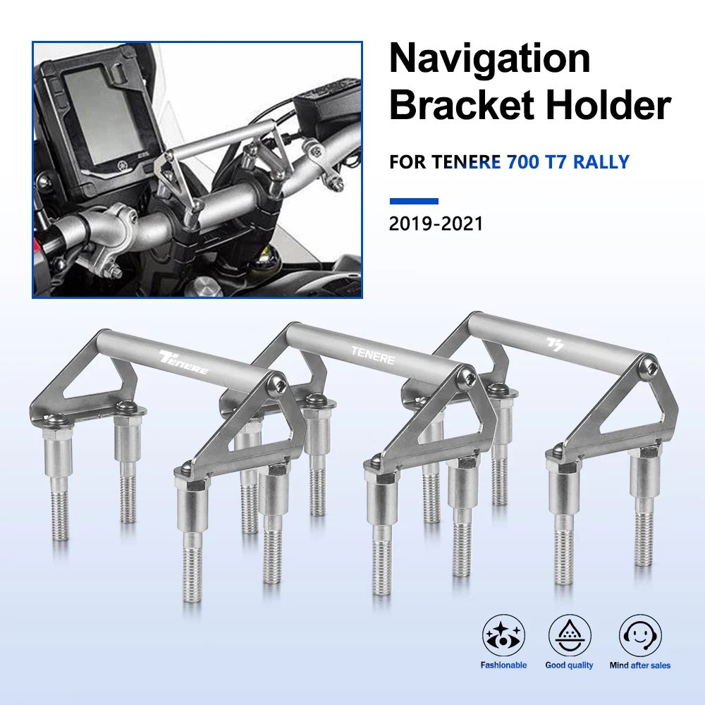 

For Yamaha TENERE 700 2019 2020 2021 2022 Motorcycle Accessories SMART Phone GPS Navigation Plate Bracket Handlebar Adapt Holder