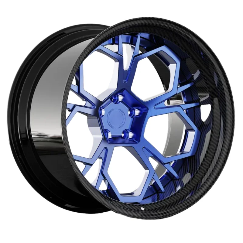 

Bentley alloy wheel rims carbon fiber with brushed center 2 piece forged wheel