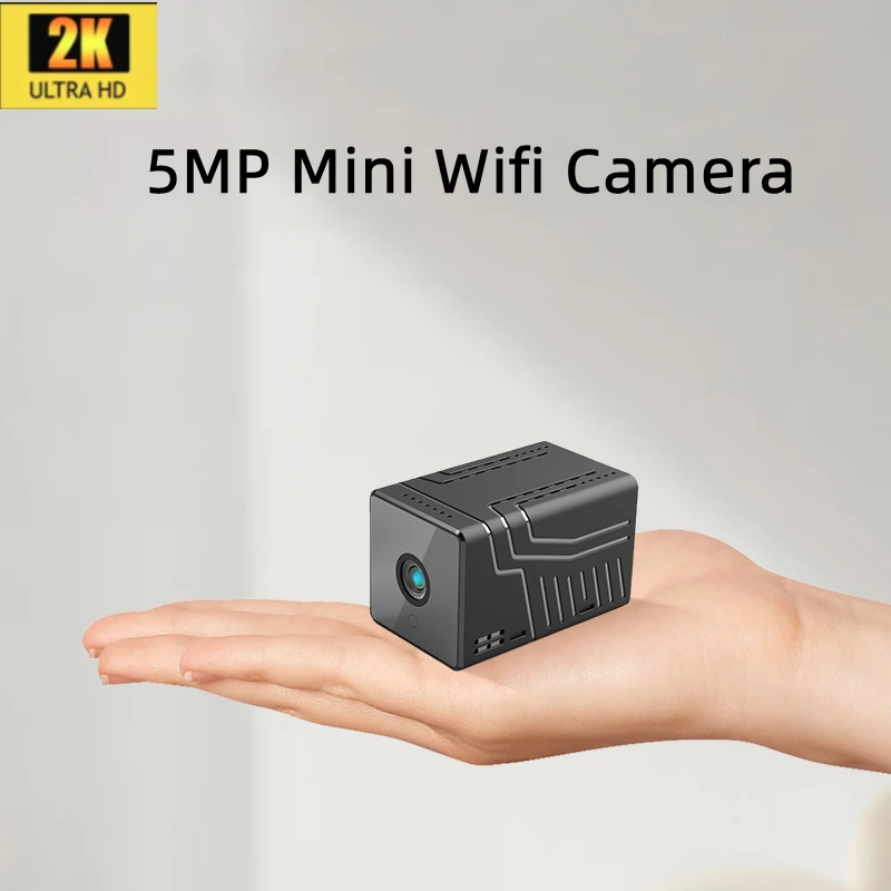 

5MP HD WiFi Camera 940nm Night Vision Wireless Battery Monitor 2K IP Motion Detection Mini Camera Security Protection Comcorder