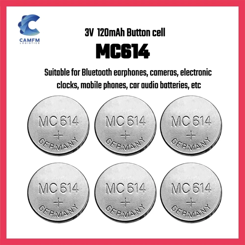 Оригинальный новый MC614 мобильный радиоприемник кнопочный аккумулятор ML614 MS614 3 В