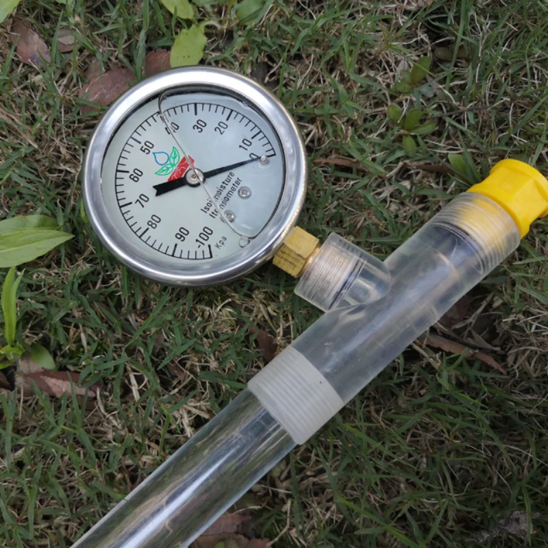 

Портативный иррометр почвы 0-1 бар, измеритель напряжения с манометром, керамический зонд с акриловой трубкой
