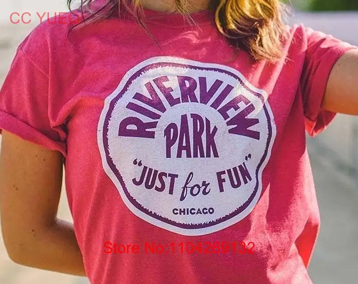 Футболка Riverview Park Bygone Брендовые футболки в стиле ретро Chicago с длинными или