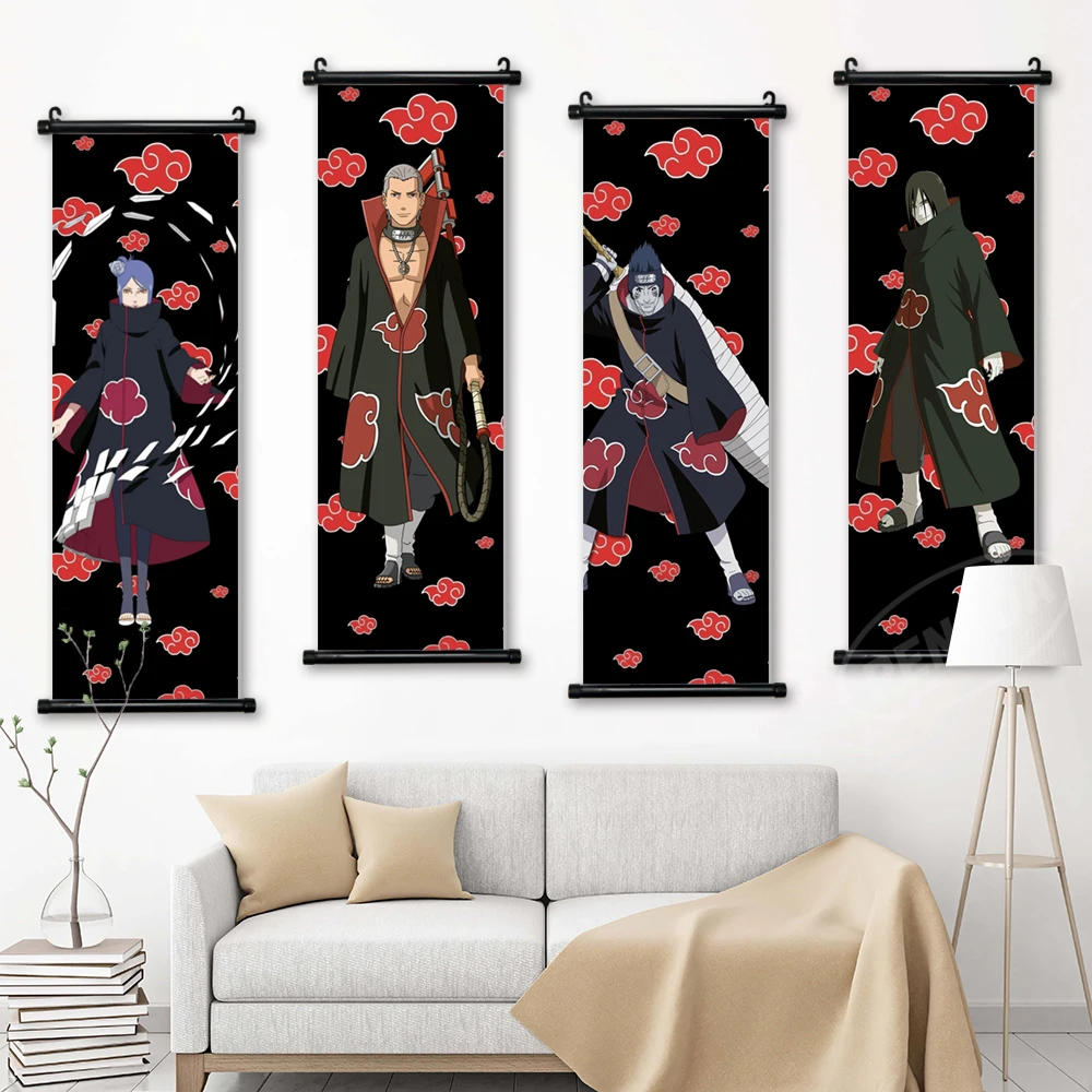 

Домашнее украшение, японское аниме висячее постер Наруто, Дейдара, холст, настенное искусство, Hoshigaki Kisame, печать, вывеска для гостиной