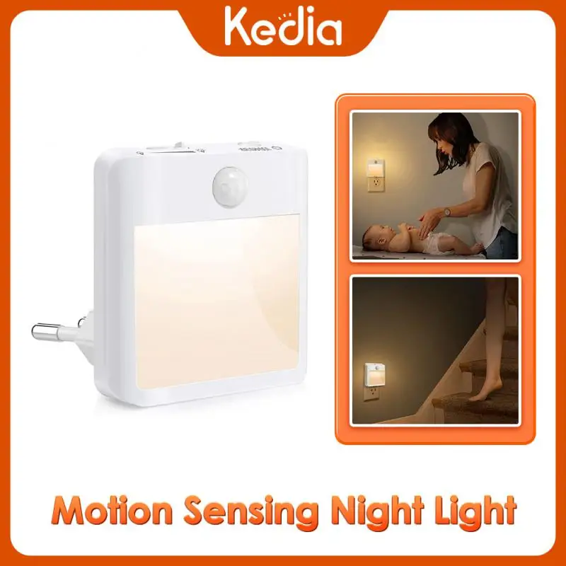 

Motion Sensing LED Night Light Dimmable Plug Study Bedside Wireless Light Applicable To Children's Bedroom Corridor Indoor Light