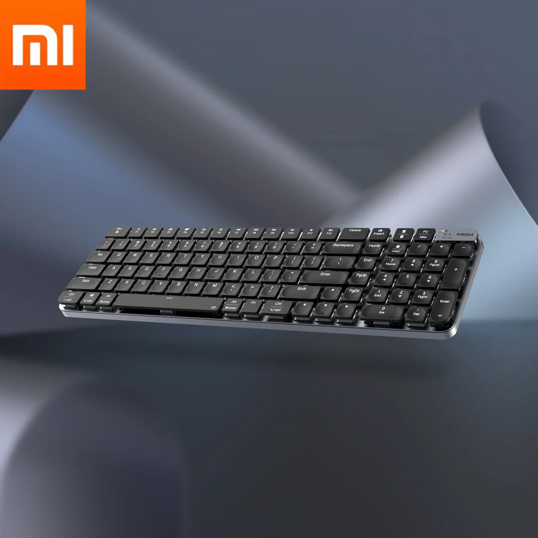 Miiiw двухрежимная Беспроводная низкоосевая механическая клавиатура pro k10