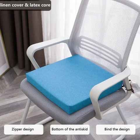 Подушка для стула из натурального латекса 70D, ортопедические подушки, Нескользящие подушки, 40 дюймов, 45*45 см, напольная скамейка, подушка для дивана