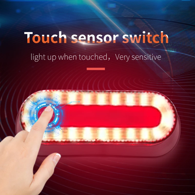 

AD Helmet LED Tail Light Magnetic Suction Decoration Ultra-long Battery Life Four Lighting Modes Motorcycle Helmet Tail Light