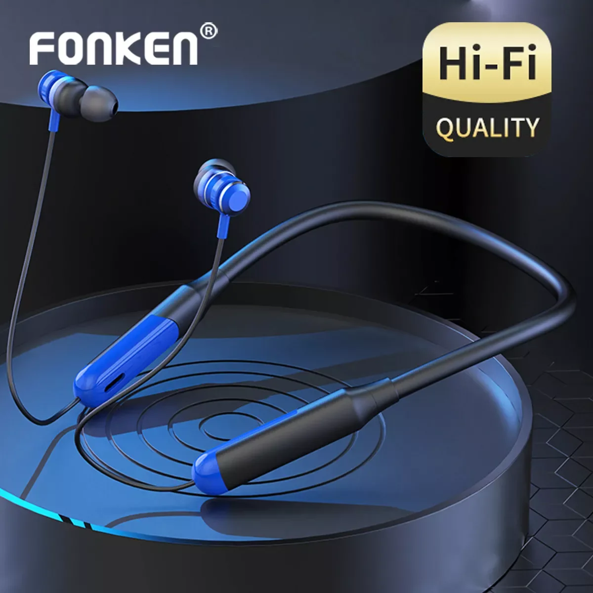 

Новые беспроводные Bluetooth наушники HIFI спортивные наушники-вкладыши Беспроводная игровая гарнитура с микрофоном шейные наушники стереонауш...