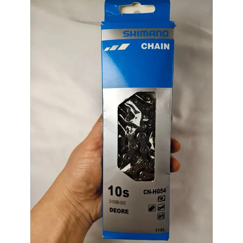 Фото Цепь Shimano Deore CN-HG54 10-скоростная, 116 звеньев, для горных, шоссейных и электровелосипедов, замена для трансмиссии №1