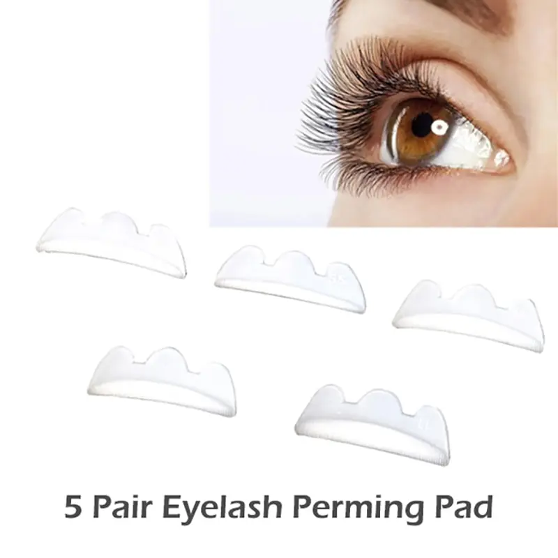 

5Pairs/Set Silicone Curlers Curl Eyelash Pads Eyelash Extension Perm Tools White Eyelash Lifting Kit Accessories Reusable