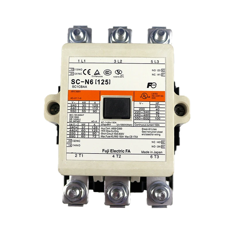 

SC-N6 Japan Fuji electromagnetic contactor terminal connection type AC contactor brand new original SC-N6