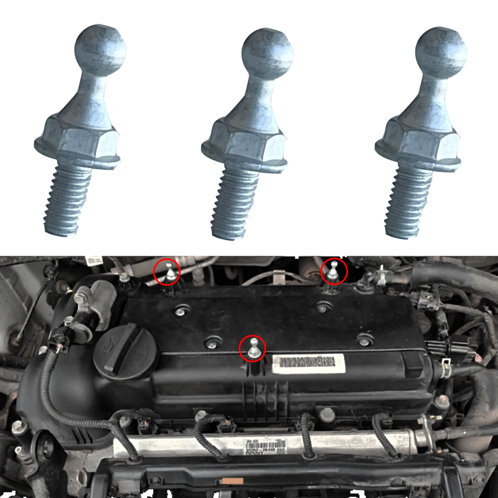 

3x монтажный болт крышки двигателя для Kia Sportage Stinger Soul Sorento Seltos Rio Optima Hybrid Optima K900 Forte Koup 292432 B400