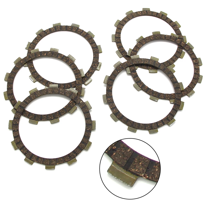 Комплект фрикционных дисков сцепления для Suzuki RG250 WD DR400 ST/SX GN400 TT GSX400 FEX/FZ/FD PE400 T/X RM400