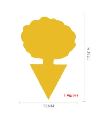 

Липкие ловушки для насекомых, желтые, 12 шт.