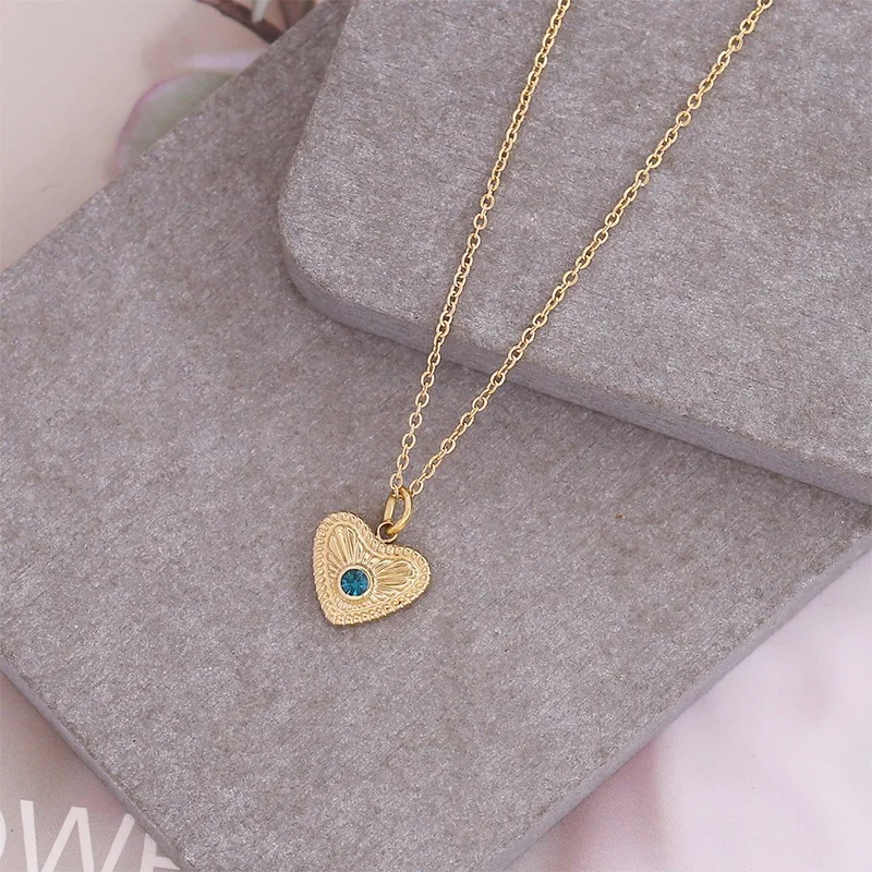 Женское Ожерелье-чокер из нержавеющей стали с цирконом