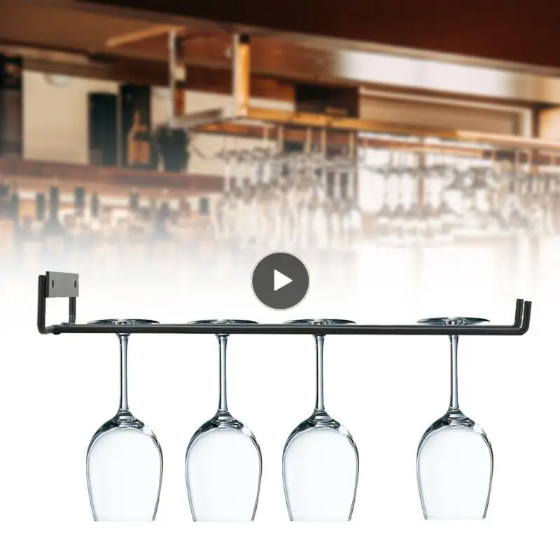 

Kitchen Wine Glass Holder Cup Holder Hanger Goblet Shelf Locker Bar Punching Rack Holders Racks Home Storage Organization
