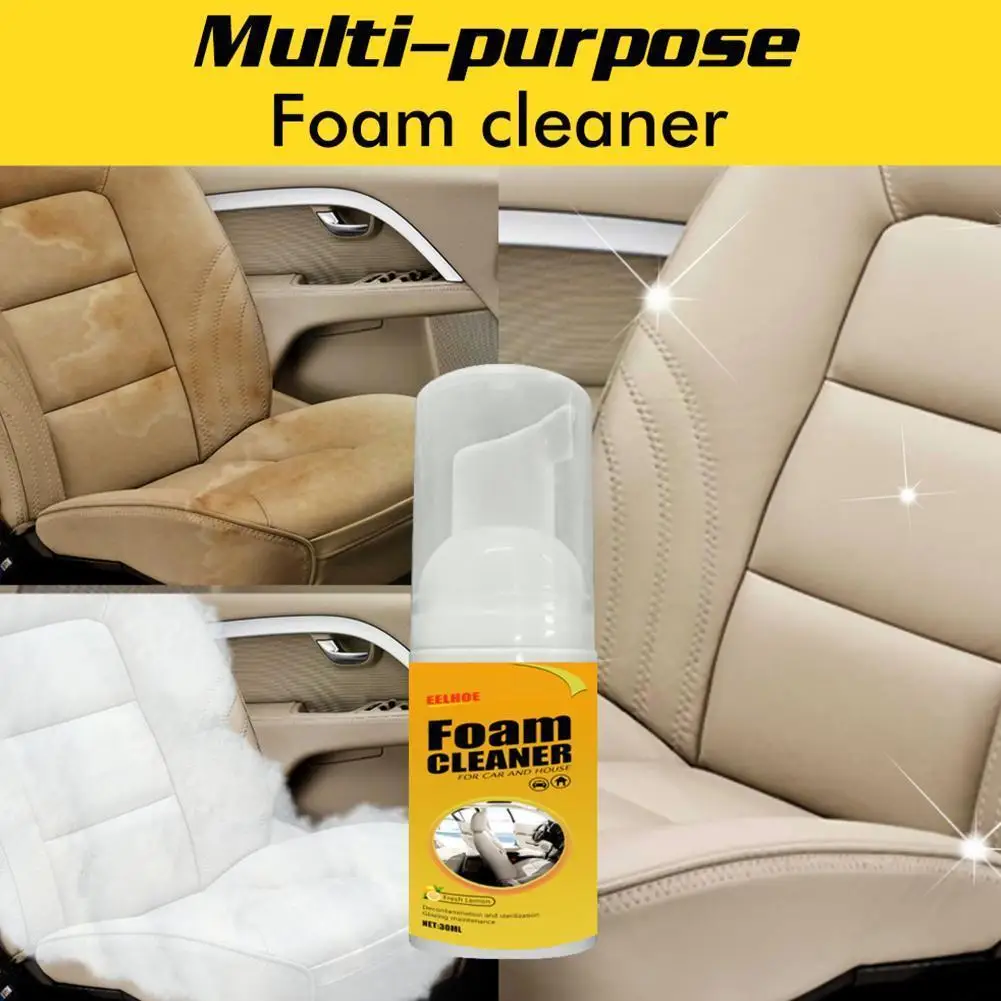 

1PC 150ml Car Interior Cleaning Foam Cleaner Car Seat Leather Foaming Clean Auto Maintenance Surfaces Wash Agent J3I1