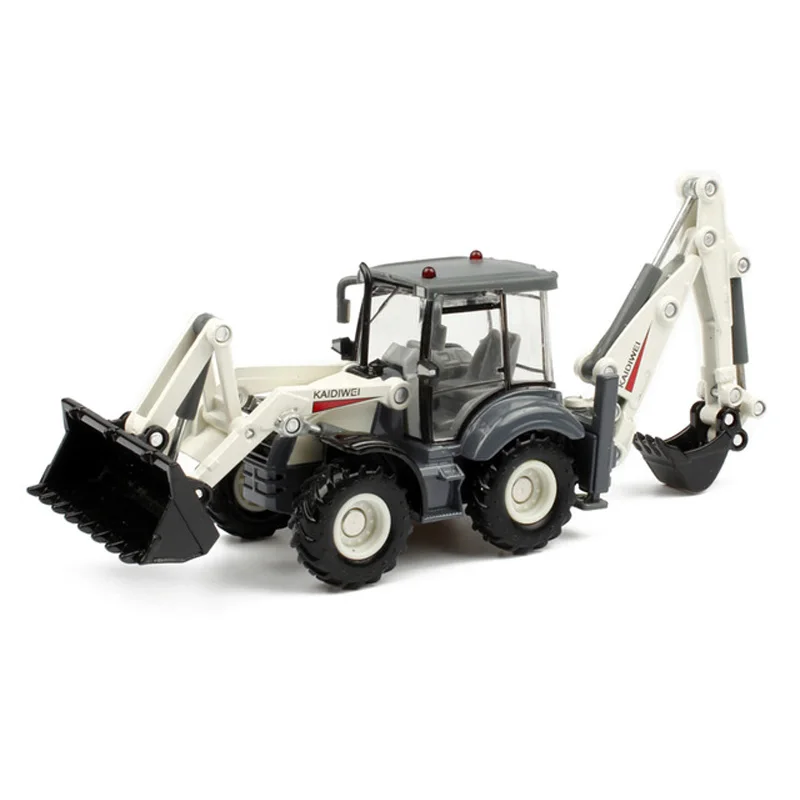 

Alloy Diecast Excavator 1:50 4 Wheel Shovel Loader Two-way Forklift Bulldozer Back Hoe Loader Truck Model For Kids Gift Toys
