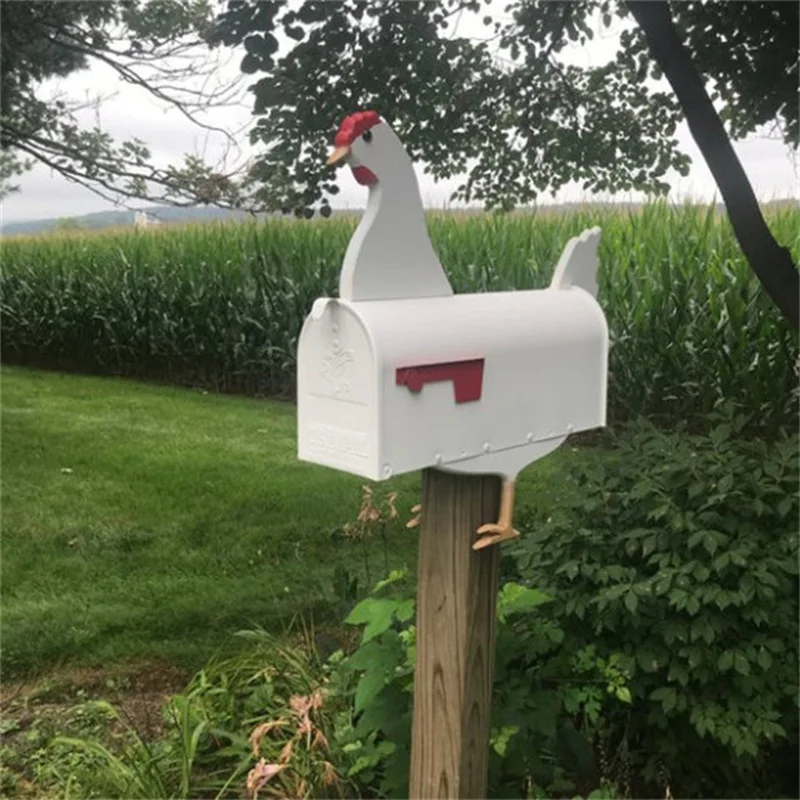 

Wood Outdoor Mailbox Mailbox Wood Mailbox Farm Villa Letter Box Pastoral Style Animal Modeling Suggestion Box Post Box