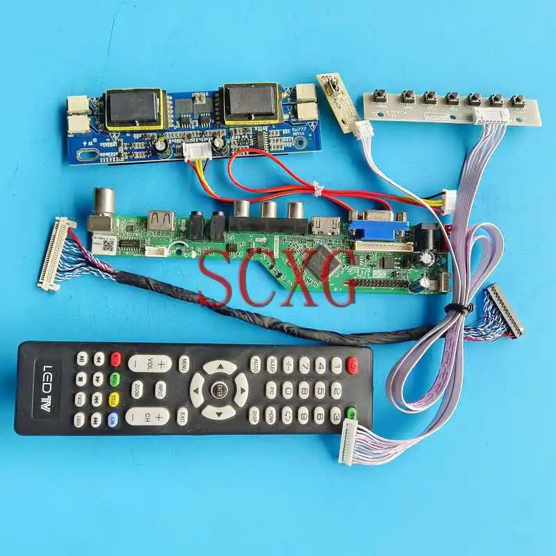 

Для LTM220M1 LTM220M2 плата контроллера экрана ноутбука LVDS 30 Pin 4CCFL Комплект «сделай сам» VGA HDMI-совместимый AV USB 22 "1680*1050