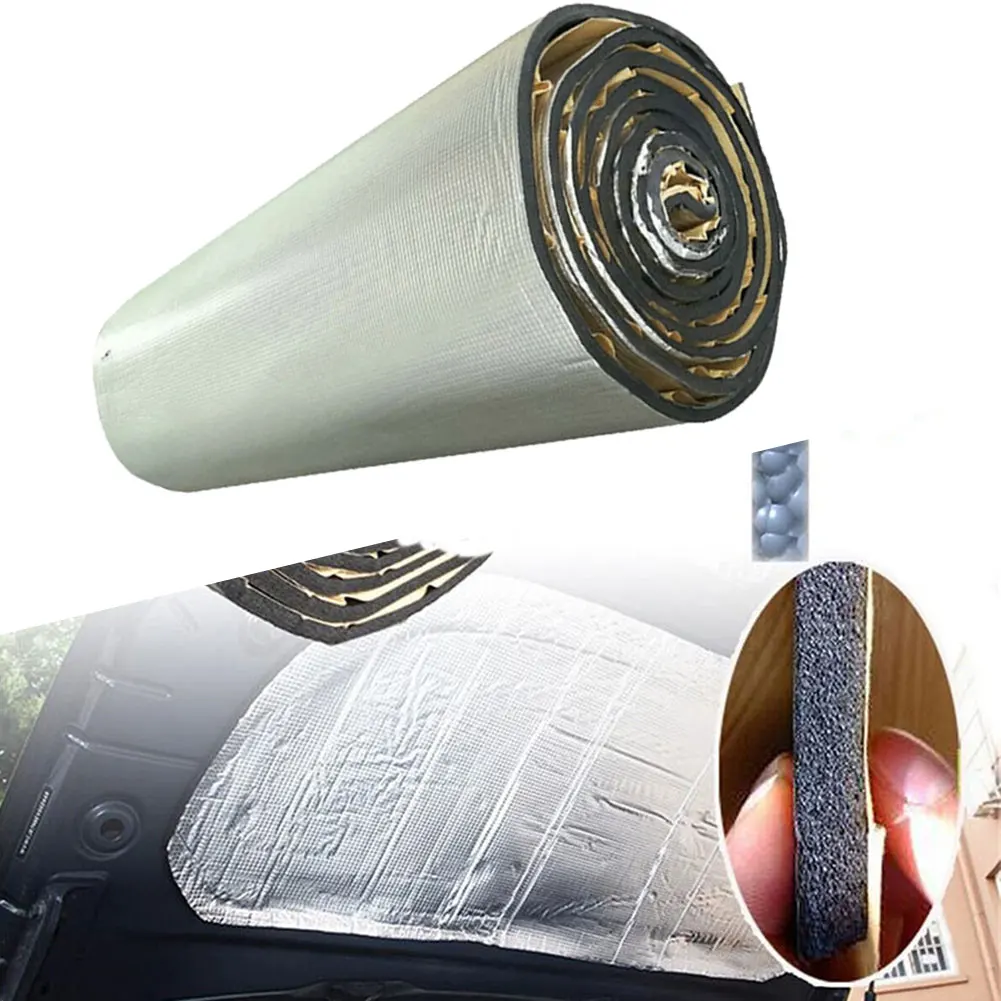 

Flame Retardant High Quality Insulation Cotton Car Tools 0.5*1m 1pc High Temperature Resistance PE With Aluminum