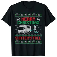 merry christmas shitter sweater was full funny xmas pajama t shirt