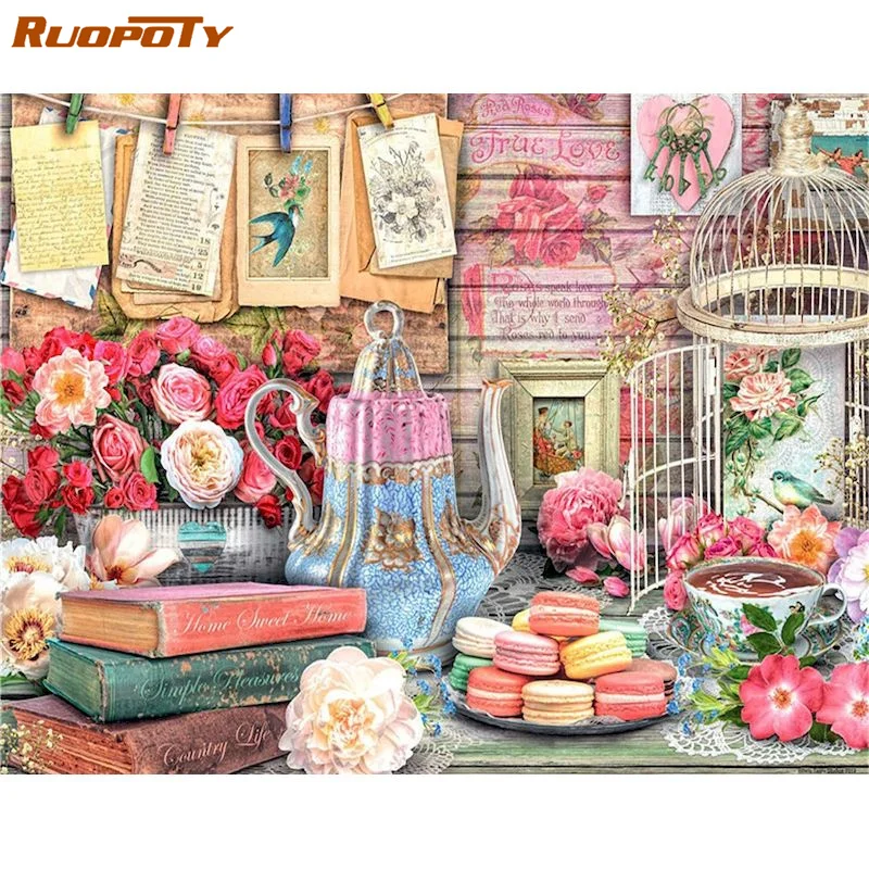 

Набор для рисования по номерам на холсте, 60 х75 см