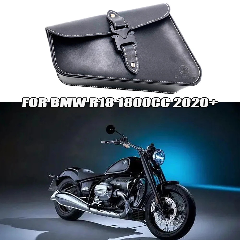 

Мотоциклетная Боковая Сумка, рама, сумка из коровьей кожи, Жесткая Сумка для мужчин в стиле ретро для BMW R18 1800cc 2020 2021
