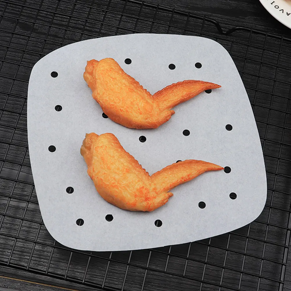 

400pcs Air fryer barbecue paper Non-stick Durable Practical Air Fryer Paper Baking Paper for Co-worker Friends