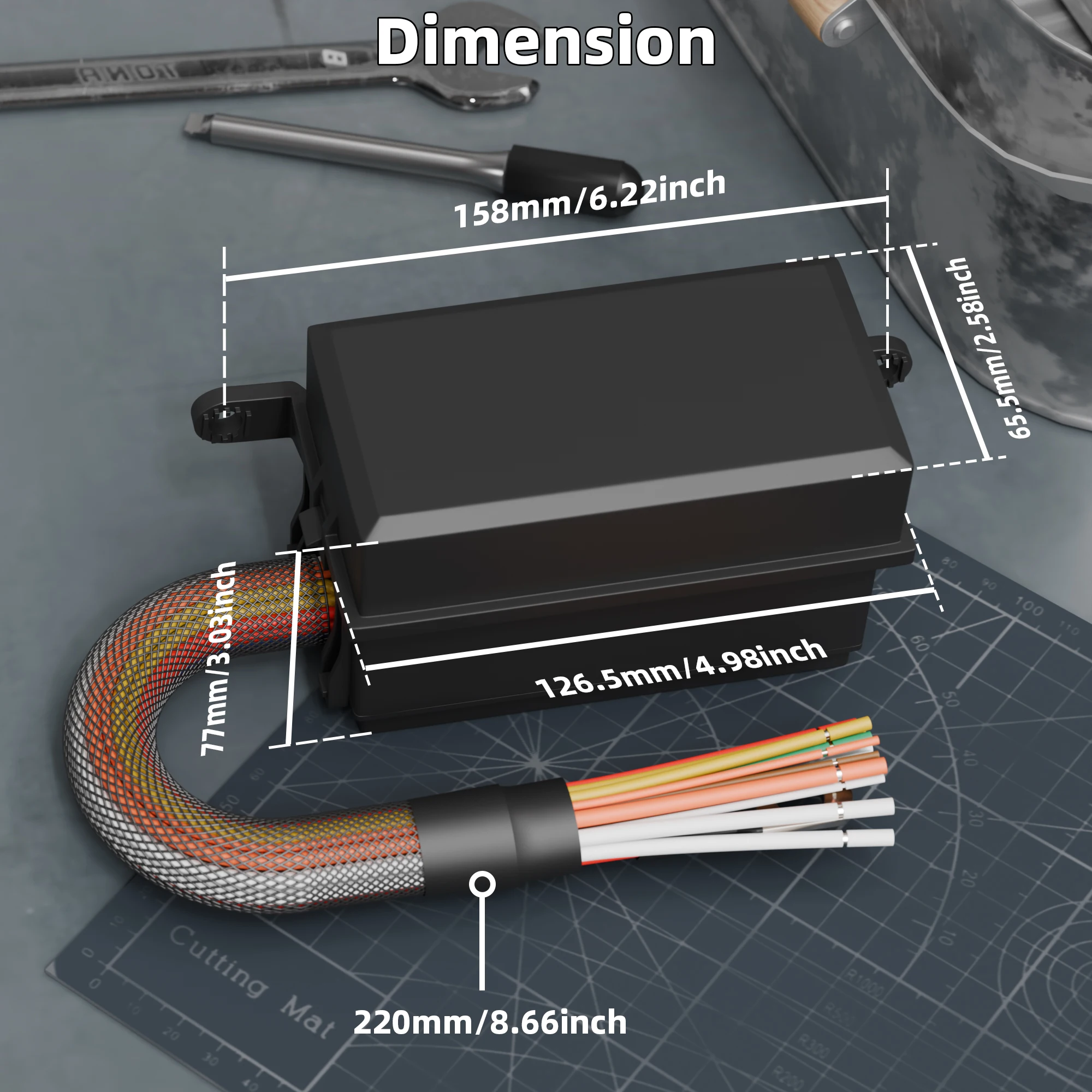 

Модуль Реле И Предохранителей DaierTek 12В С Предварительно Подключенным Кабелем: 12 Предохранителей ATO/ATC И 4-канальный Бл...